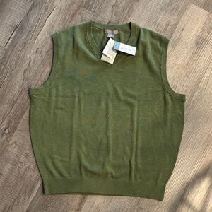 NWT Daniel Cremieux Signature Collection Superior Pima Cotton Green Vest XL